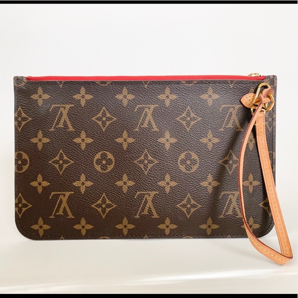 Louis Vuitton Handbags - ❤️BEAUTIFUL ❤️ Cerise Red LV Neverfull MM Wristlet